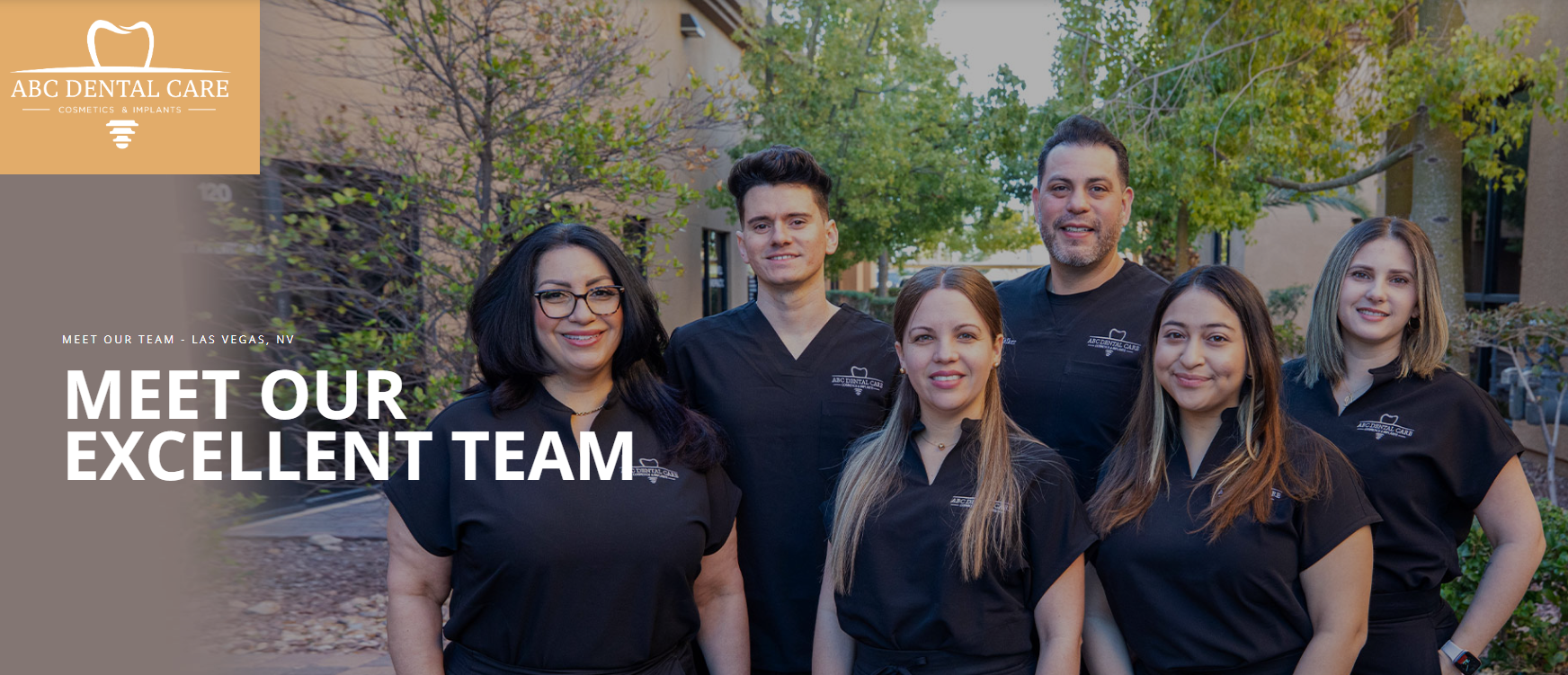 The welcoming ABC Dental Care team in Las Vegas
