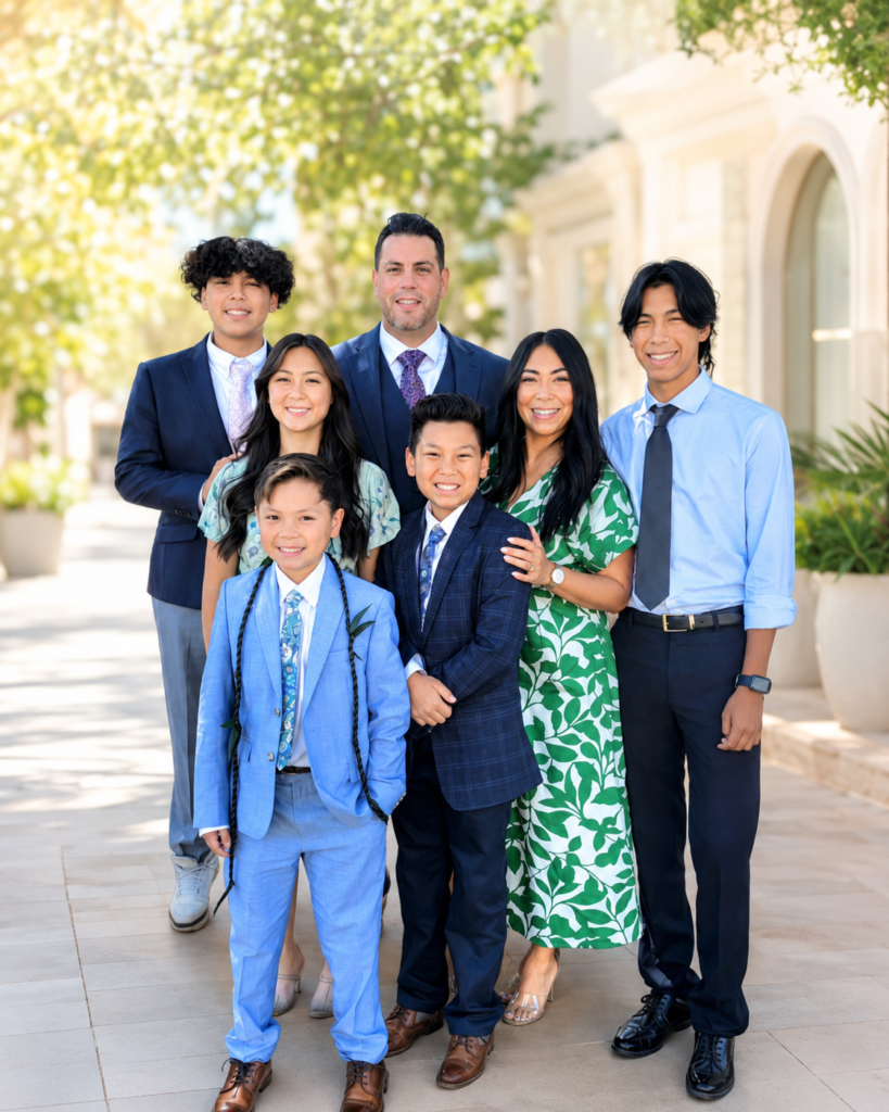 Dr. John Walker with his wife and five children
